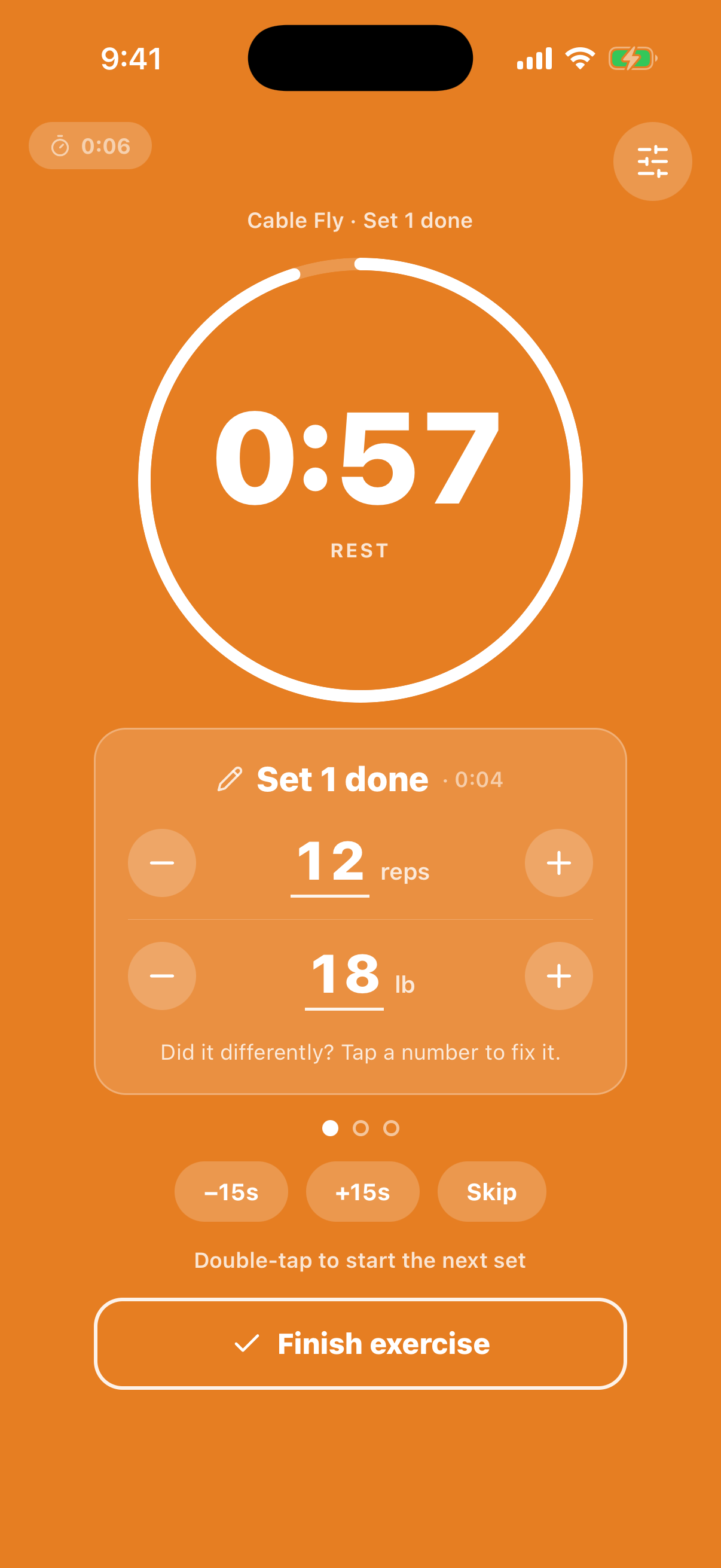 Resting on a plain exercise